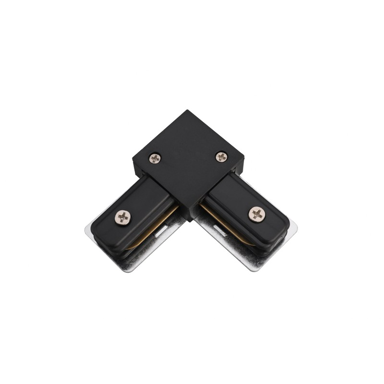 FEROTEHNA Konektor za spajanje tračnih vodilica, "L" 90°, crni